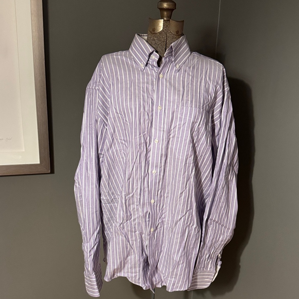Marks & Spencer Lavender Striped Dress Shirt